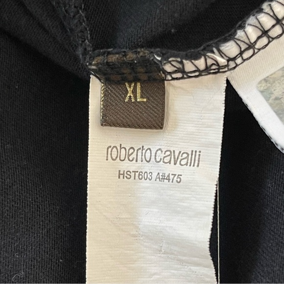 Roberto Cavalli T-shirt with Horse logo and print designer equestrian logo - Picture 5 of 11